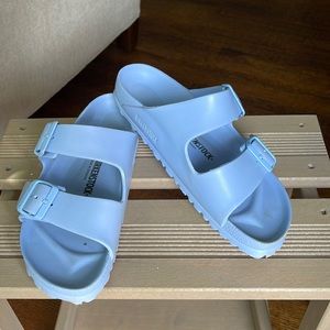 Birkenstock slides blue